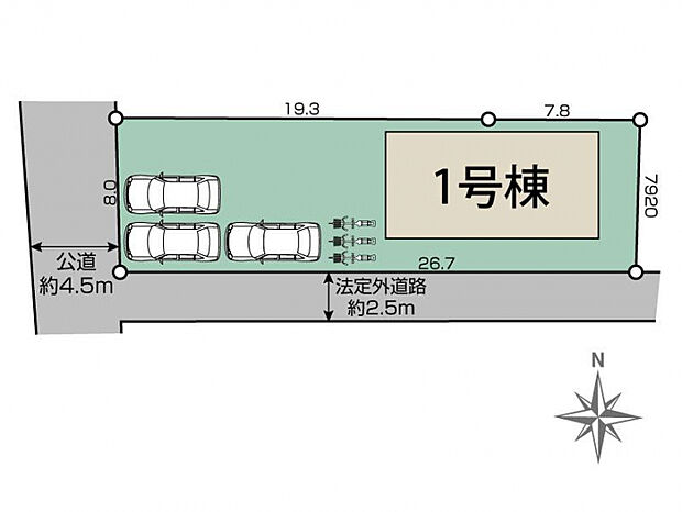天理市丹波市町1棟 区画図