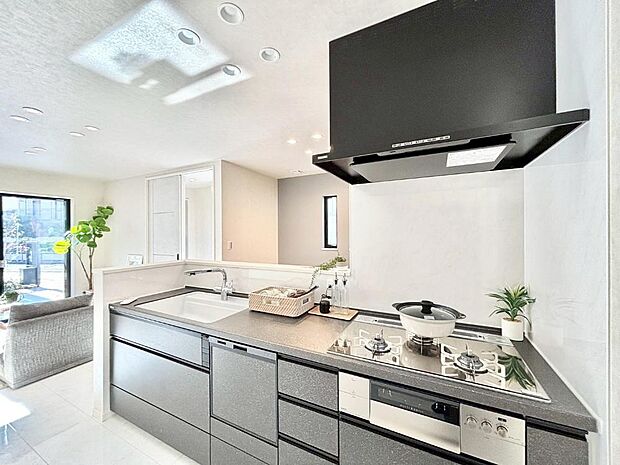 【キッチン】お料理を効率的に、楽しく！システムキッチン  