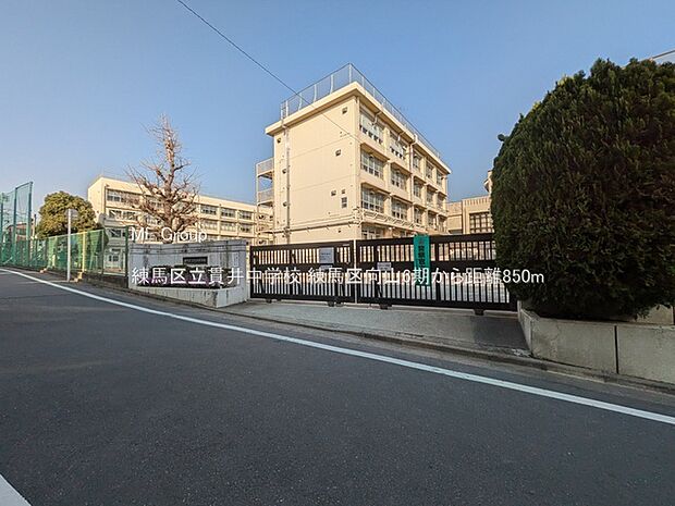 練馬区立貫井中学校(約850m)