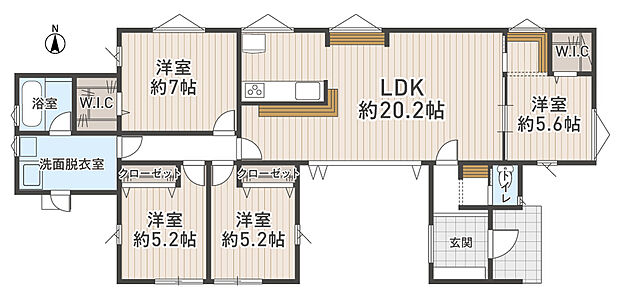 建物間取り図です。