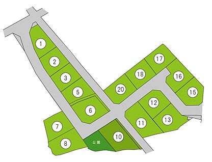 淡輪駅前1　区画図