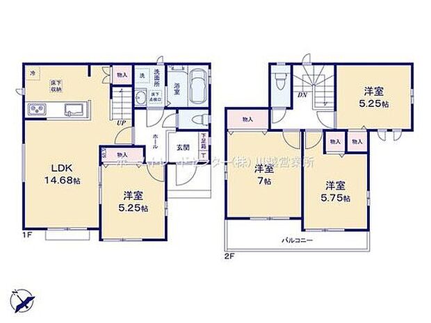 (A号棟)、4LDK、土地面積99.05m2、建物面積89.63m2

