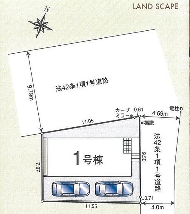 開放的な北東角地♪徒歩２分にバス停があり、西武新宿線「本川越」駅へバスでのアクセスが可能です！カースペース２台分♪駐輪場や来客用の駐車スペースとしてもお使いいただけます。