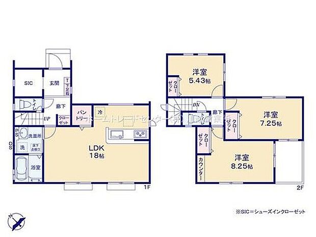【3LDK】☆大容量シューズクローク☆
玄関にはベビーカーやアウトドア用品を収納できるシューズクロークを設置♪玄関をすっきりと見せながら、便利に出し入れできるメリットがあります。パントリー付き♪