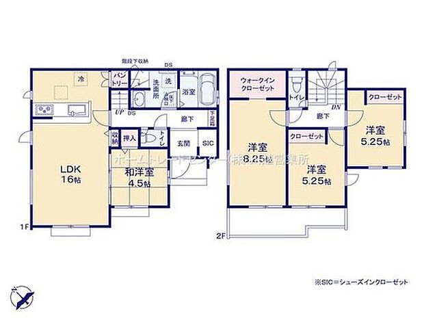 【4LDK】☆全居室南西向き☆
南西からの陽射しをたっぷり取り込むので日照時間が長く、部屋全体が明るく暖かくなります。SIC・WIC・パントリー付き♪