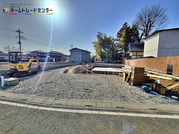 【現地外観写真】住宅性能評価で耐震等級３（最高等級）を取得！お客様を守る大切な住宅だからこそ、第三者の検査を受けて安心して住んでいただける住宅を建てております。その頑丈さを、ぜひ現地にてご体感くださいませ。
