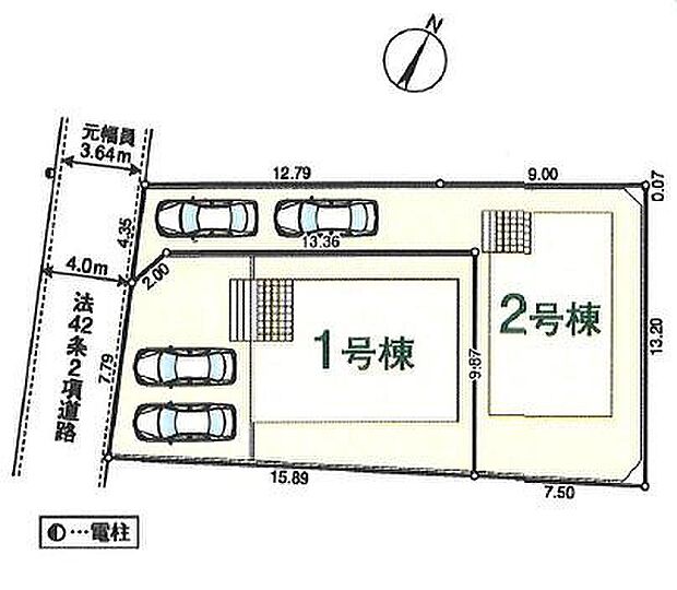 【全体区画図】東武東上線「新河岸」駅徒歩１０分！商業施設が徒歩圏内に揃う利便性の高い好立地です♪カースペースは２台分！駐輪場や来客用の駐車スペースとしてもお使いいただけます。