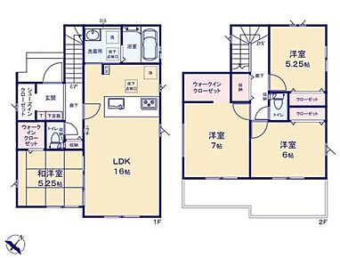 ☆和室と主寝室にWIC☆
和室のWICは家電などの収納のほか、ファミリークロークとしてもお使いいただけます。目的に応じてすっきり美しい収納を実現します♪ 