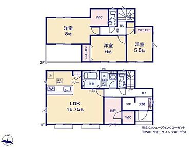 (土地面積：路地状部分約55平米含む)多目的に使える納戸は、小窓付きで換気もしやすいので、収納部屋としては勿論、書斎やスタディーコーナー、趣味のお部屋に最適♪ 