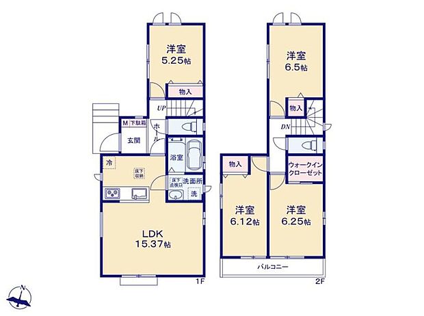 (B号棟)、価格4690万円、4LDK、土地面積93.75m2、建物面積91.91m2