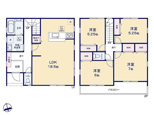 (2号棟)、価格5680万円、4LDK、土地面積110.01m2、建物面積99.63m2