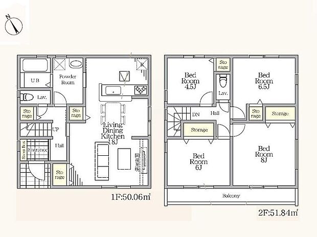 (2号棟)、価格4780万円、4LDK、土地面積159.69m2、建物面積101.9m2