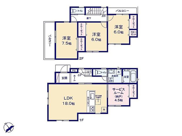 (1号棟)、価格3880万円、3LDK+S、土地面積123.11m2、建物面積100.44m2