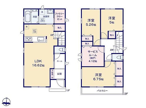 (A号棟)、価格4290万円、3LDK+S、土地面積101.04m2、建物面積93.98m2