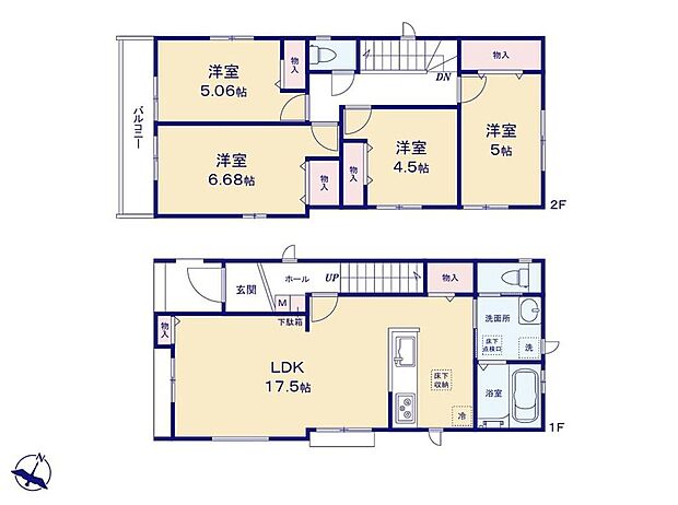 (A号棟)、価格4790万円、4LDK、土地面積100.19m2、建物面積93.46m2