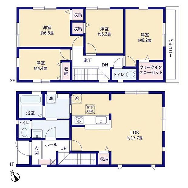 (1号棟)、価格3880万円、4LDK、土地面積116.5m2、建物面積96.38m2 