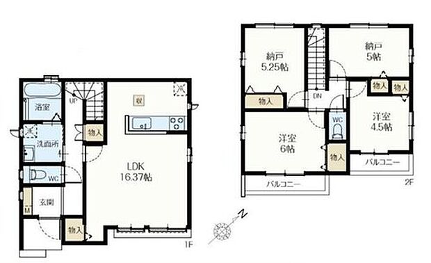 (A号棟)、価格6790万円、2LDK+2S、土地面積100m2、建物面積90.66m2

