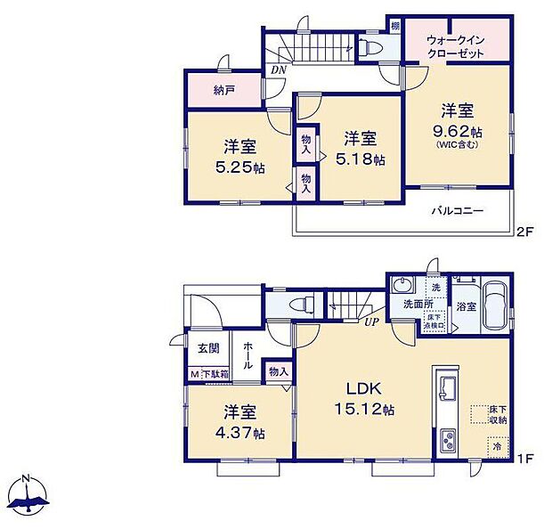 (B号棟)、価格4290万円、4LDK+S、土地面積117.47m2、建物面積92.33m2
