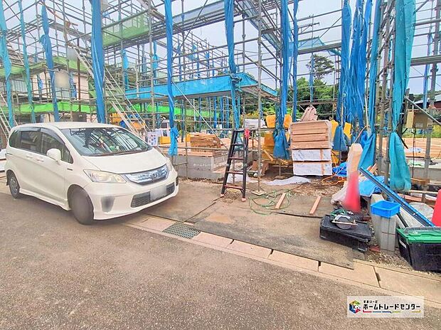 【現地外観写真】資料送付・ご見学即対応!建物完成しておりますので、室内ご内覧いただけます♪ご不明点等、スタッフがしっかりと説明させていただきますので、安心して現地をご覧ください♪