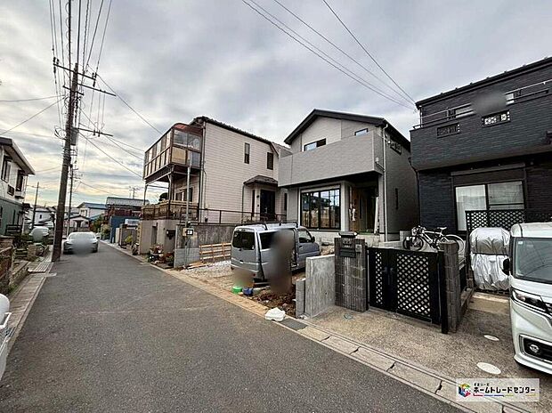 【現地外観写真】休日にご家族揃ってご見学はいかがでしょうか♪実際の現地を見てみると図面などではわからない、新たな発見もありますのでまずはお気軽にお問い合わせください♪