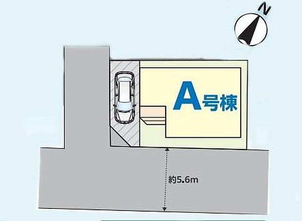 【全体区画図】南側約5.6ｍ公道に面する高台の邸宅地◎陽光降り注ぐ静かでゆとりあるエリアです☆