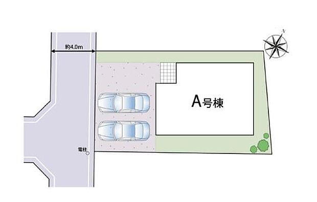 【全体区画図】「矢切」駅、「国府台」駅の2駅利用可能で通勤・通学にも便利な住環境です◎駐車スペースはお車2台分とゆとりがございますので、ご家族の自転車駐輪や来客時の駐車にも困りません♪