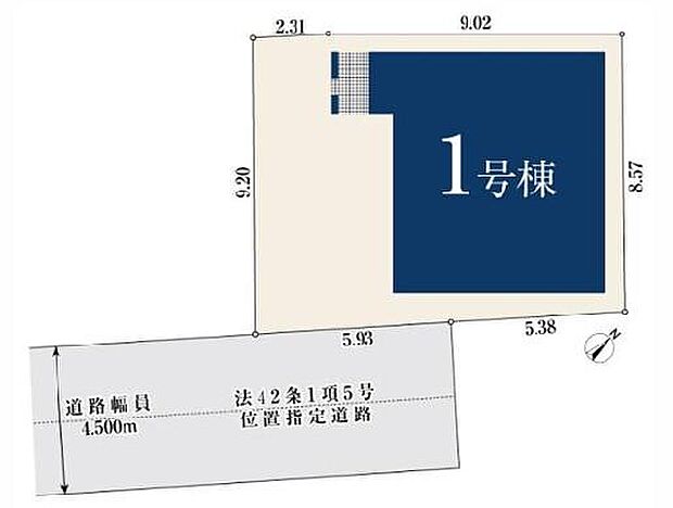 【全体区画図】突き当りに位置しているので、関係者以外の車や人が通らず静かで安全♪周辺は静かで落ち着いた雰囲気の住宅街です。交通量も少なく、穏やかで快適にお過ごし頂けそうです。