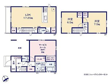 ☆道路からの視線が気にならない2階リビングの3階建て☆
居室としても使える納戸を備え家族の成長に合わせてお使いいただけます◎
洗面所にはリネン庫付きで、散らかりがちな洗面所はいつもすっきり♪ 