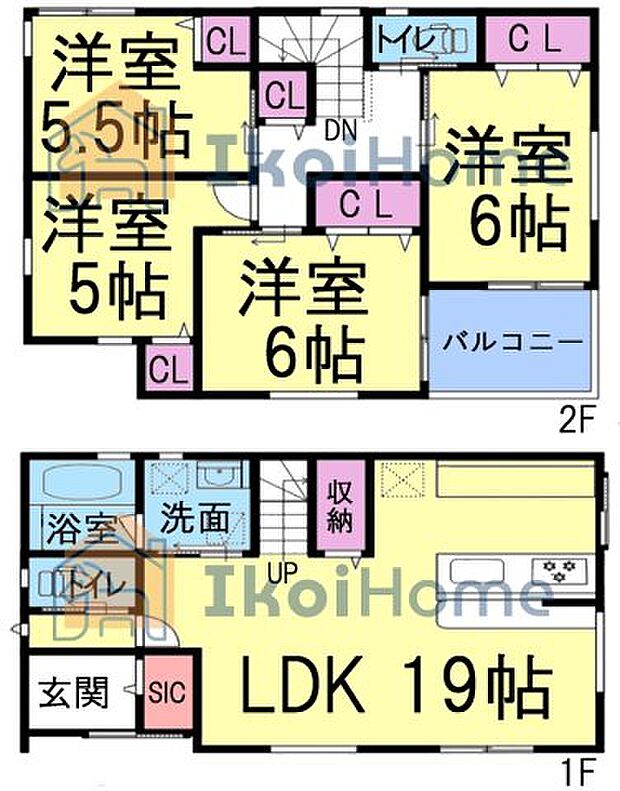 【ホームページに現地動画掲載中】●年中無休:当日予約可●LDK19帖で広々!全室収納、SIC有ります
