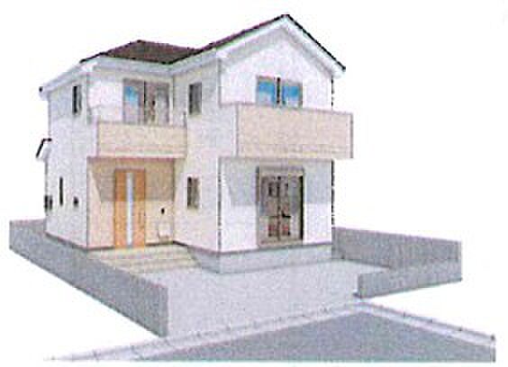 完成予想パースです。オススメ物件！金額安いです！！長期優良住宅・地震に強い家！安心の住宅です！