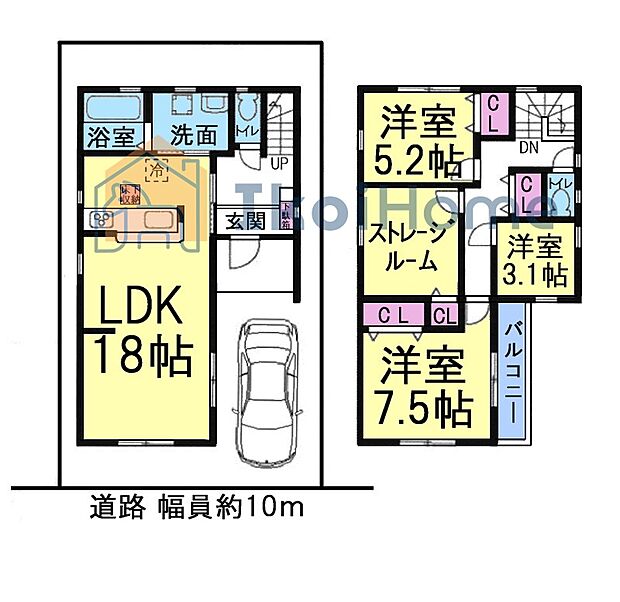 【ホームページに現地動画掲載中】●年中無休:当日予約可●陽当り良好南向き18帖LDK!2階4部屋有!
