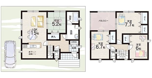 【4LDK】○雄琴小学校・・・徒歩24分 ○日吉中学校・・・徒歩49分