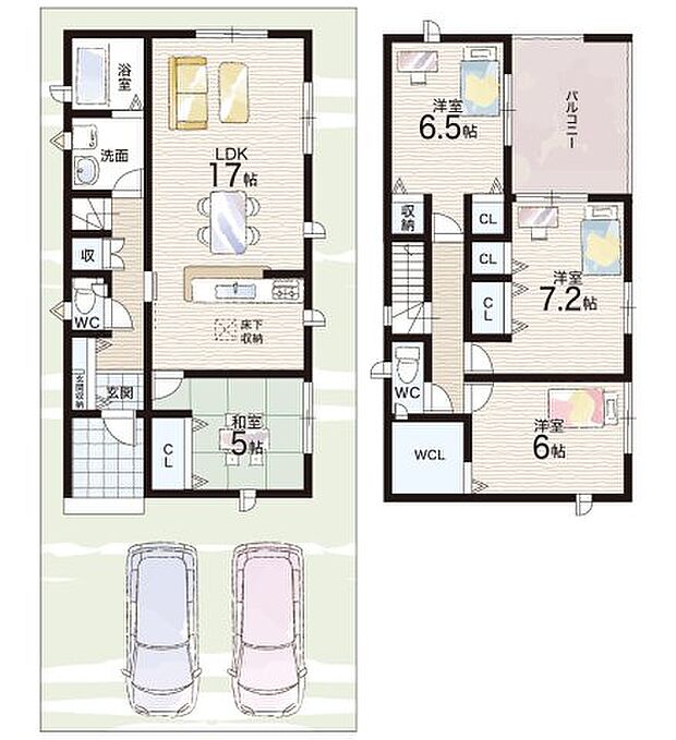 【4LDK+S(納戸)】○玉垣小学校・・・徒歩32分 ○千代崎中学校・・・徒歩23分