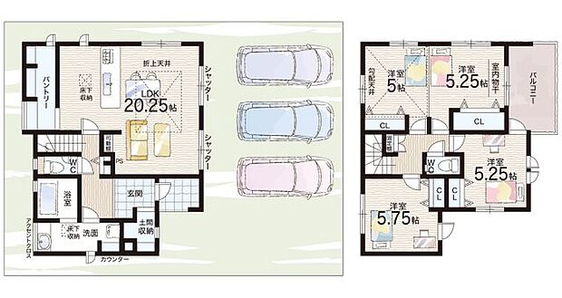 【3LDK】○大宝西小学校・・・徒歩17分 ○栗東西中学校・・・徒歩10分