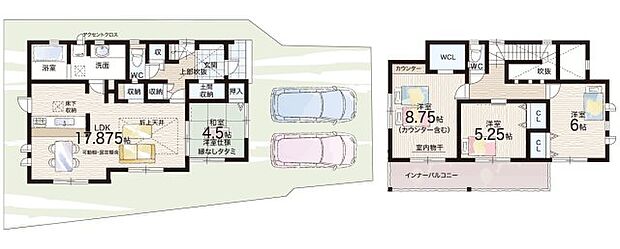 【4LDK】○滋賀小学校・・・徒歩3分 ○唐崎中学校・・・徒歩27分