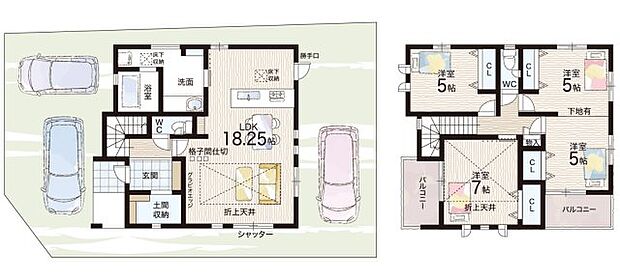 【3LDK】○唐崎小学校・・・徒歩10分 ○唐崎中学校・・・徒歩14分