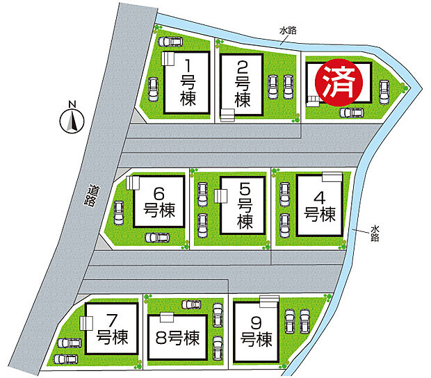 全9区画