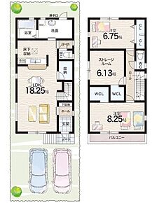 ○神の谷小学校・・・徒歩6分 ○西落合中学校・・・徒歩14分 