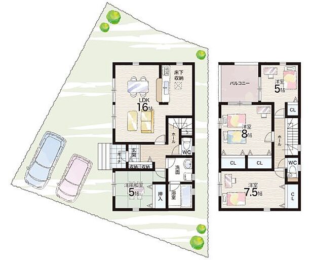 【4LDK】○赤穂小学校・・・徒歩15分 ○赤穂中学校・・・徒歩26分