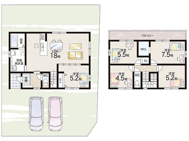 【5LDK】○八幡小学校・・・徒歩7分 ○夢前中学校・・・徒歩23分
