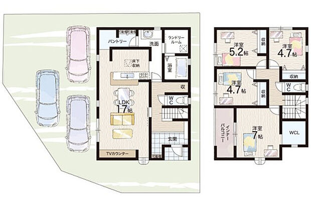 【4LDK】○赤穂小学校・・・徒歩15分 ○赤穂中学校・・・徒歩26分
