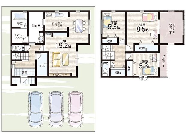 【3LDK】○勝原小学校・・・徒歩11分 ○朝日中学校・・・徒歩23分