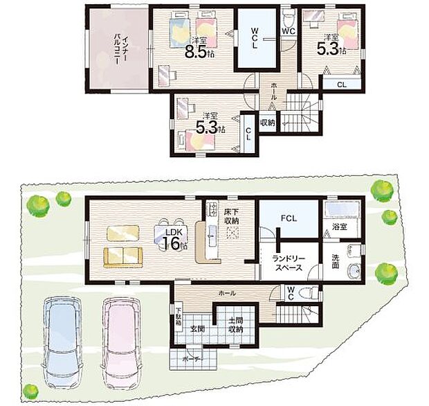 【3LDK+S(納戸)】○太田小学校・・・徒歩18分 ○太子東中学校・・・徒歩21分