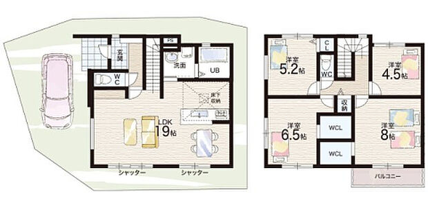 【4LDK】○高丸小学校・・・徒歩6分 ○垂水東中学校・・・徒歩11分