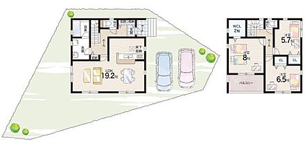 ○八幡小学校・・・徒歩14分 ○夢前中学校・・・徒歩34分 