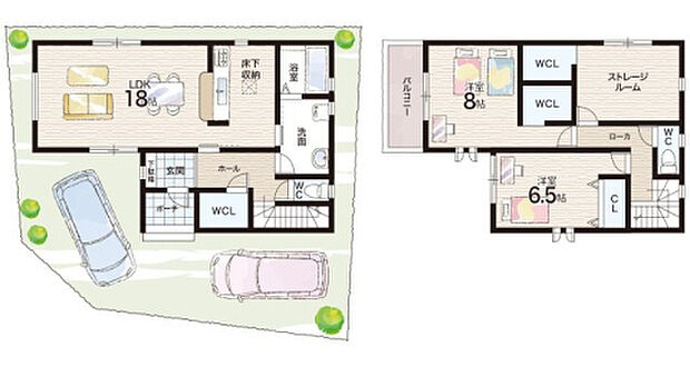 【2LDK+S(納戸)】○播磨西小学校・・・徒歩4分 ○播磨中学校・・・徒歩15分