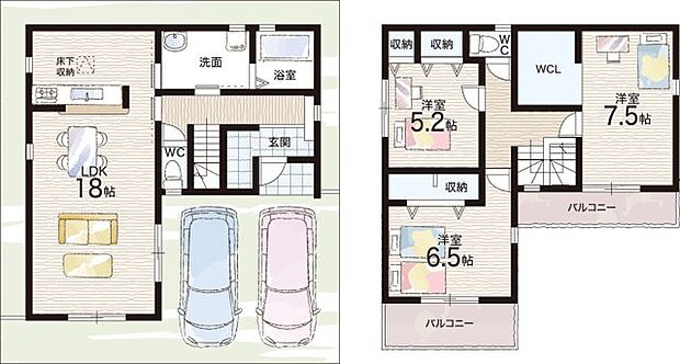 【3LDK】○岩岡小学校・・・徒歩14分 ○岩岡中学校・・・徒歩11分
