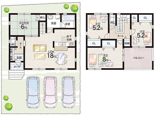 【4LDK】○八幡小学校・・・徒歩22分 ○夢前中学校・・・徒歩45分