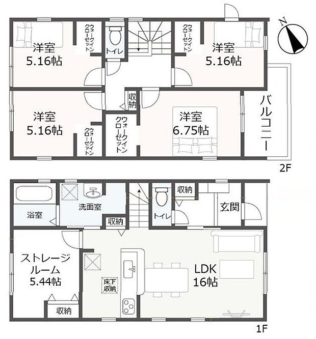 (1号棟)、価格3580万円、4LDK+S、土地面積141.91m2、建物面積105.18m2