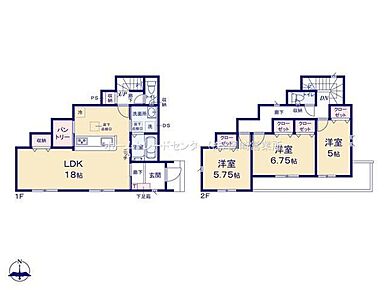◇折り下げ天井のあるおしゃれなリビング♪パントリー付きで食料品の備蓄や保管に便利です☆洗面～浴室へアクセスしやすい家事動線良好な間取り◎◇ワイドなバルコニー有り！ 